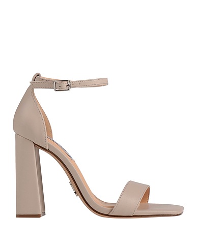 STEVE MADDEN Sandals Cream Soft Leather