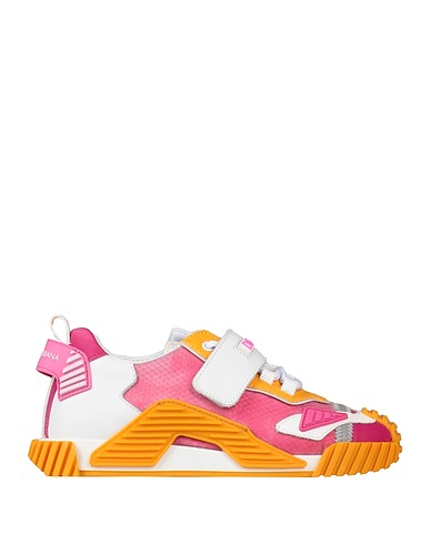 DOLCE&GABBANA Sneakers Magenta Pelle di vitello, Fibre sintetiche