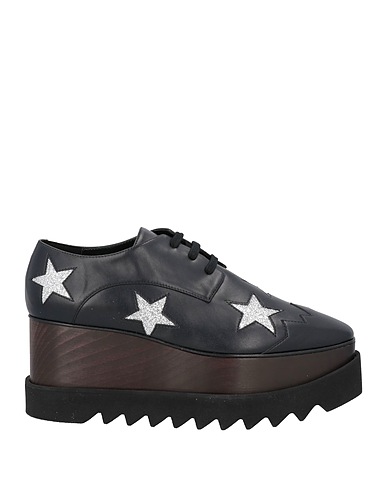 STELLA McCARTNEY Laced shoes Black Textile fibers