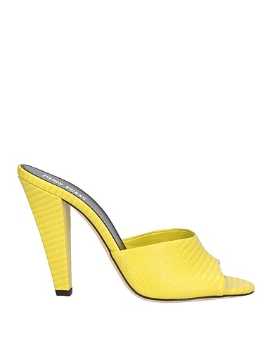 PARIS TEXAS Sandals Lime green Soft Leather