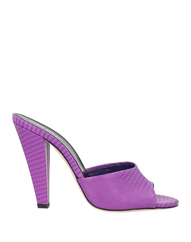 PARIS TEXAS Sandals Purple Soft Leather