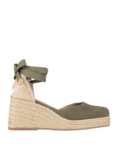 CASTAÑER Espadrilles Military green Textile fibers
