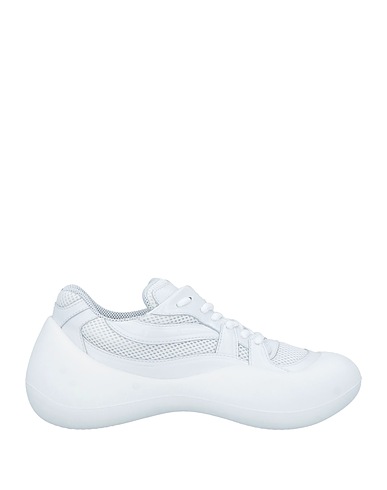 JW ANDERSON Sneakers White Calfskin, Textile fibres