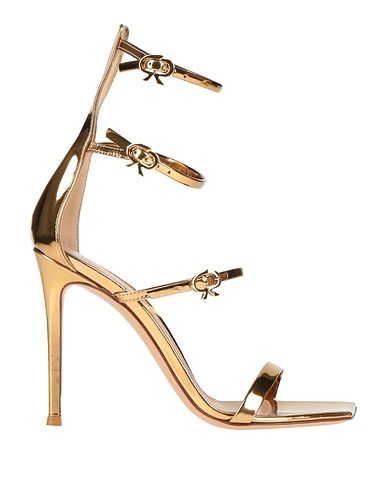 GIANVITO ROSSI Sandals Gold Soft Leather