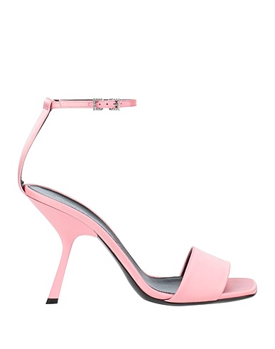 EVANGELIE SMYRNIOTAKI x SERGIO ROSSI Sandalen Rosa Gewebefasern