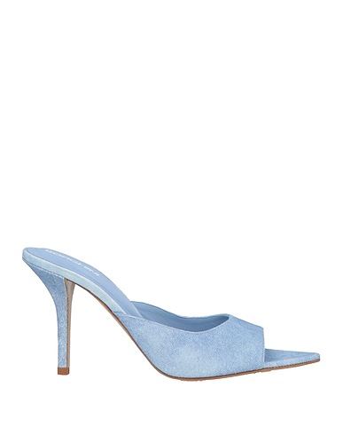 GIA BORGHINI Sandals Light blue Textile fibers