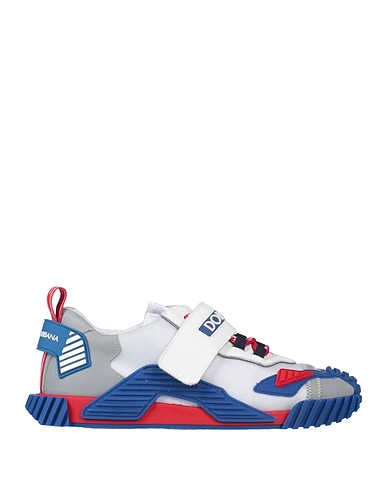 DOLCE&GABBANA Sneakers Blue Calfskin, Synthetic fibers