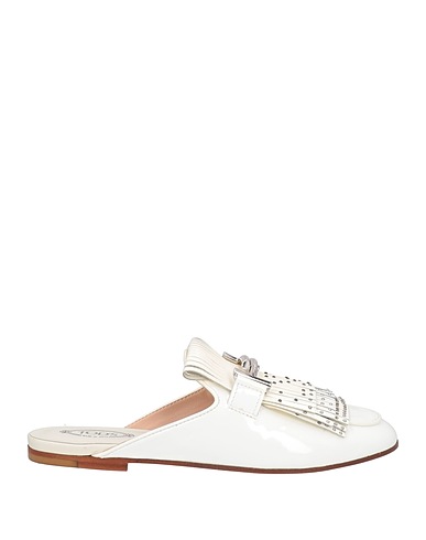 TOD'S Mules and clogs BIANCO Soft Leather