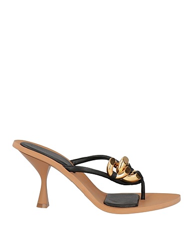 STELLA McCARTNEY Flip flops Black Textile fibres
