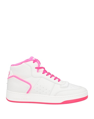 SAINT LAURENT Sneakers Blanco Piel, Fibras textiles