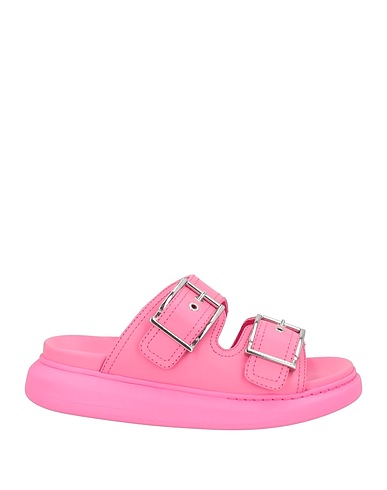 MCQUEEN Sandals ROSA Soft Leather, Textile fibers