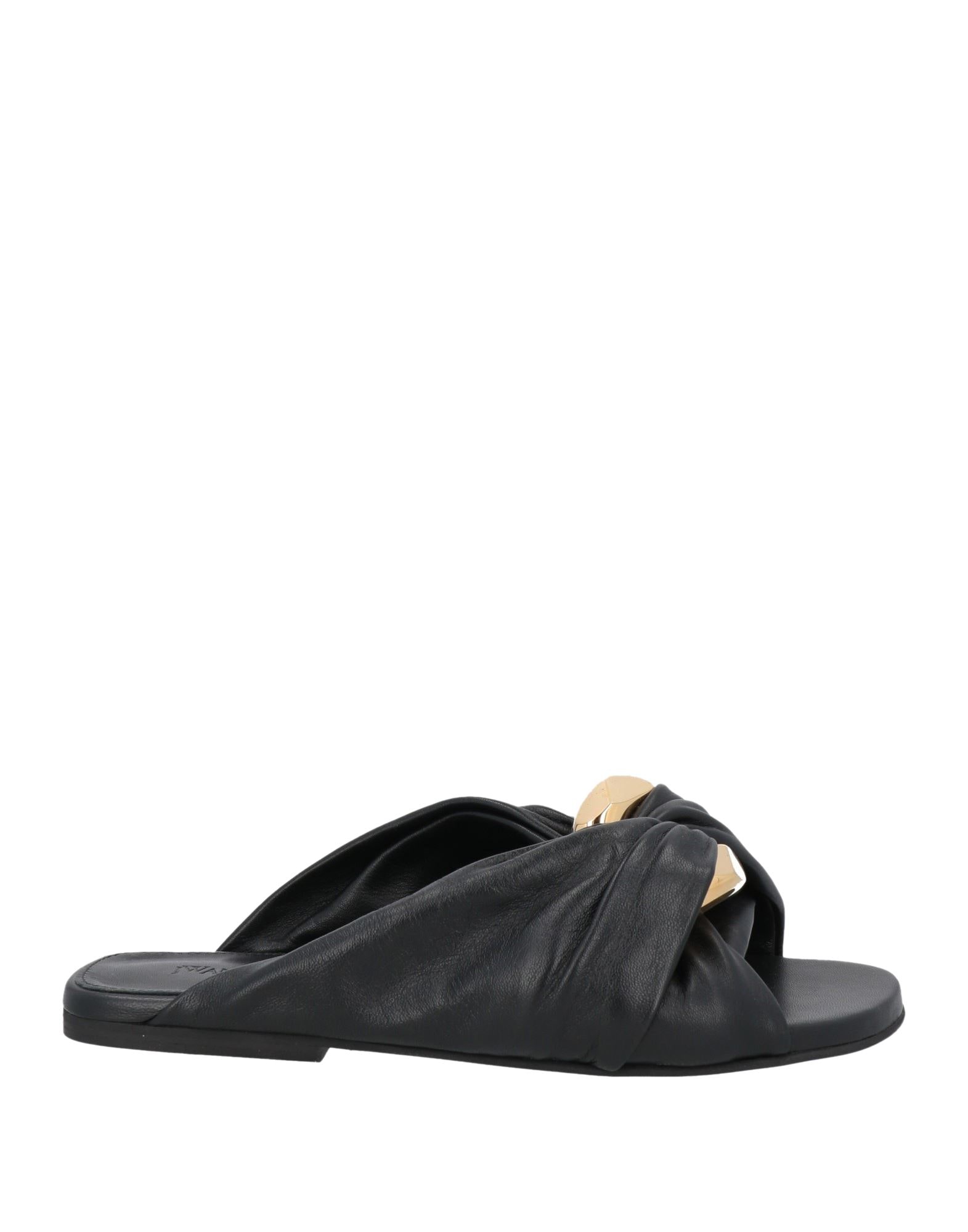 サンダル・ミュール JW ANDERSON Women Sandals SN0076 LA0161 999 BLACK JW Anderson Chain slippers for Women - Black in UAE | Level
