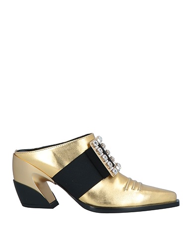 ROGER VIVIER ミュール＆サボサンダル ゴールド 革