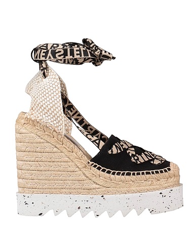 STELLA McCARTNEY Espadrilles Black Textile fibers