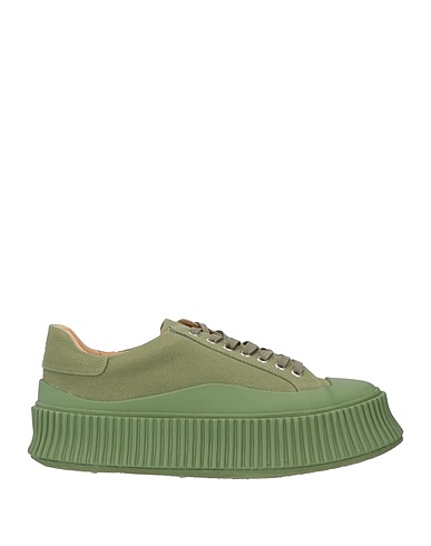 JIL SANDER Sneakers Military green Textile fibers