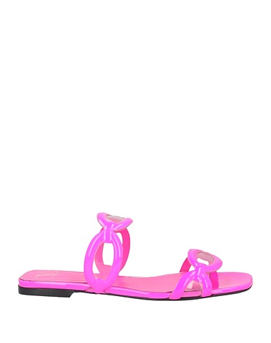 VALENTINO GARAVANI Sandals Fuchsia Soft Leather, Plastic