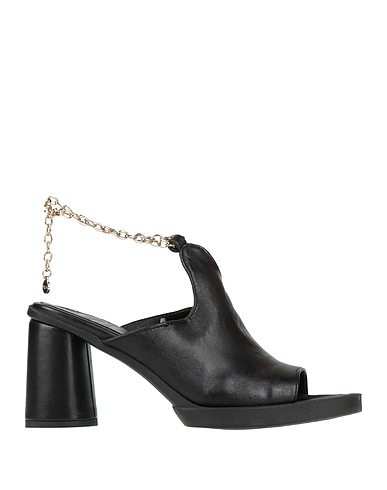 MJUS Sandalen Schwarz Leder