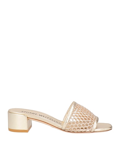 STUART WEITZMAN Sandals PLATINO Textile fibers