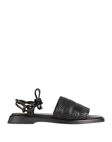 MJUS Sandalen Schwarz Leder