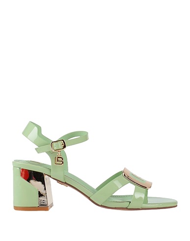 LAURA BIAGIOTTI Sandali Verde chiaro Fibre tessili