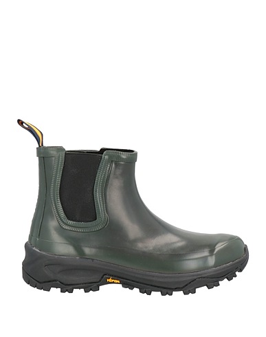 K-WAY Ankle boot Dark green Rubber