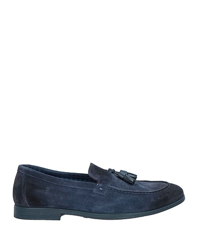 DOUCAL'S Loafers Slate blue Leather