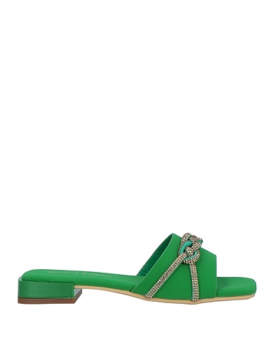 LAURA BIAGIOTTI Sandali Verde Fibre tessili