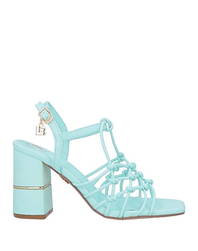 LAURA BIAGIOTTI Sandals Turquoise Textile fibers