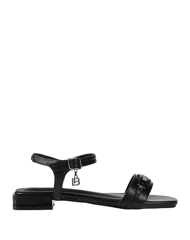 LAURA BIAGIOTTI Sandals Black Textile fibres