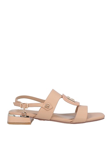 LAURA BIAGIOTTI Sandals Beige Textile fibres