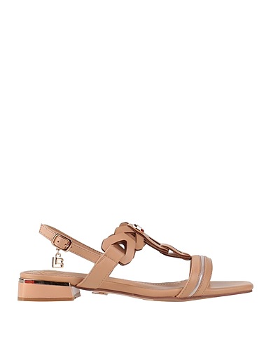 LAURA BIAGIOTTI Sandali Beige Fibre tessili