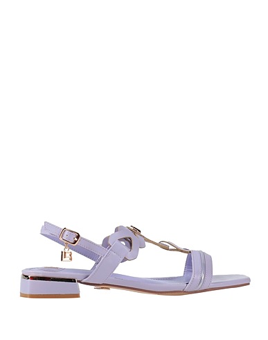 LAURA BIAGIOTTI Sandals Lilac Textile fibres