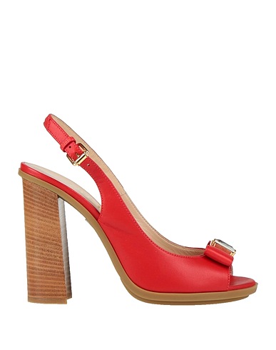 LORIBLU Sandals Red Soft Leather