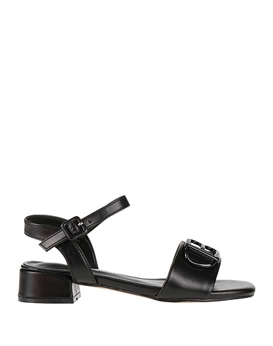 LAURA BIAGIOTTI Sandals Black Textile fibers