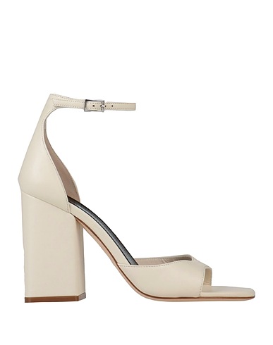 PARIS TEXAS Sandals Ivory Soft Leather