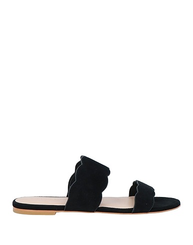STUART WEITZMAN Sandals Black Leather