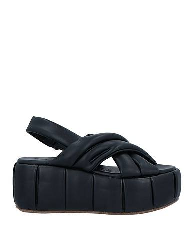 THEMOIRÈ Sandals Black Textile fibers