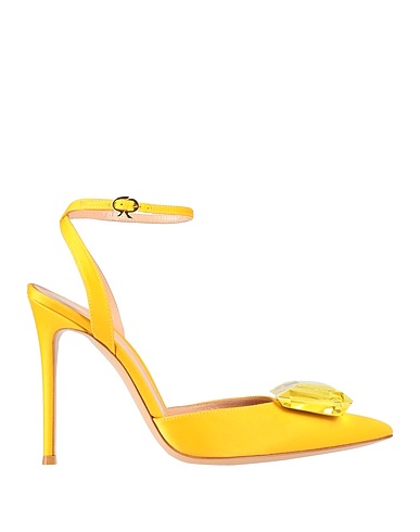 GIANVITO ROSSI Court Marigold Textile fibres