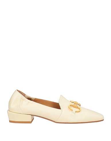 POMME D'OR Loafers Ivory Soft Leather
