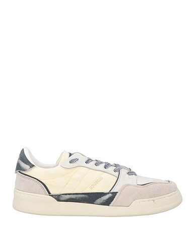 MONOWAY Sneakers Cream Leather, Textile fibres