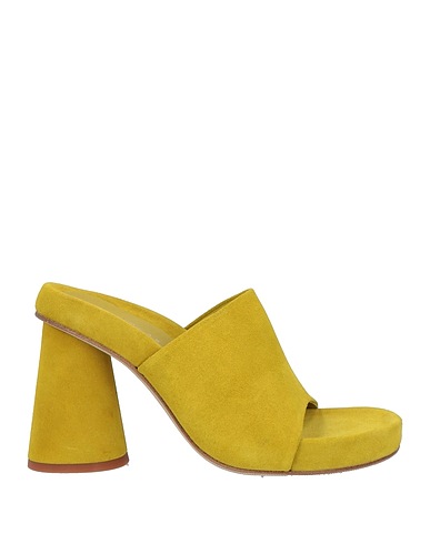EQUITARE Sandals Lime green Leather