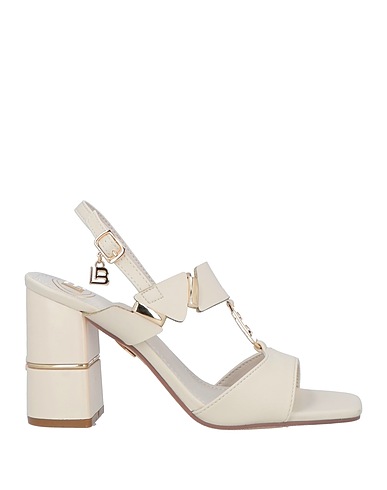 LAURA BIAGIOTTI Sandali Avorio Fibre tessili