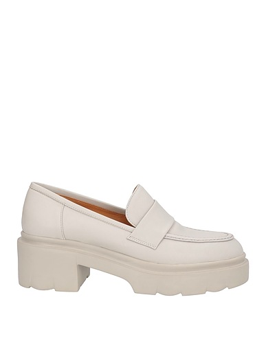 POMME D'OR Loafers Light grey Soft Leather