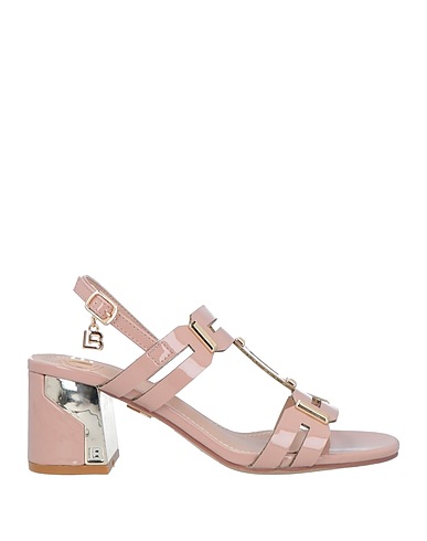 LAURA BIAGIOTTI Sandali Rosa chiaro Fibre tessili