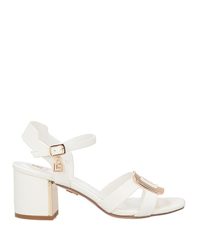 LAURA BIAGIOTTI Sandals White Textile fibres