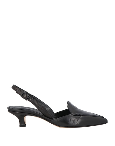 POMME D'OR Court Black Leather
