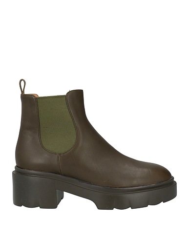 POMME D'OR Ankle boot Military green Soft Leather