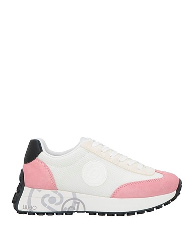 LIU •JO Sneakers Pink Cow leather, Textile fibres