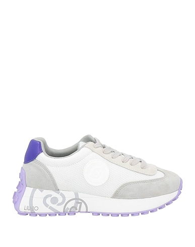 LIU •JO Sneakers Grigio chiaro Pelle di bovino, Fibre tessili