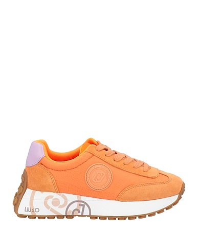 LIU •JO Sneakers Rostrot Rindsleder, Gewebefasern